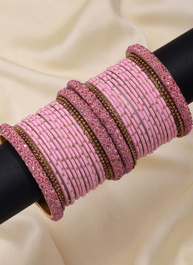   Traditional Wear  Pink Color Fashion Bangle Set:-2.6